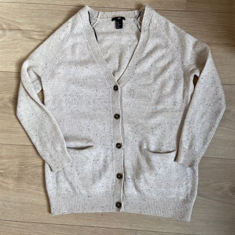 Cardigan i ullblanding str. XS