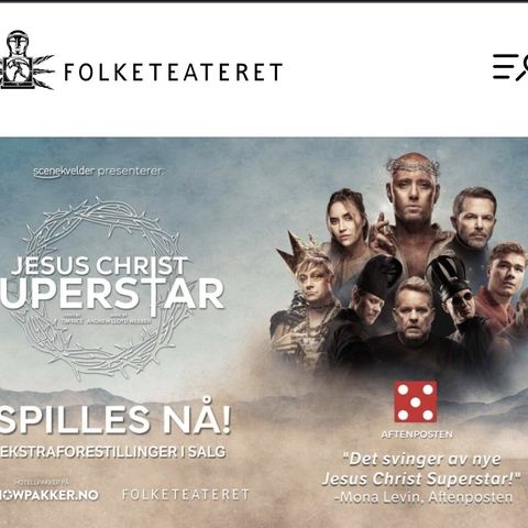 Billetter til Jesus Christ Superstar 22.september selges