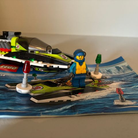 Lego City Race boat set 60114. M/ manual