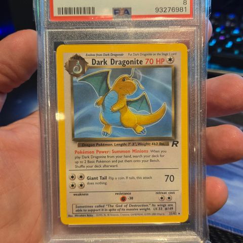 DARK DRAGONITE PSA 8