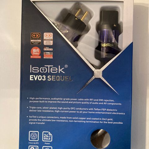 Isotek EVO3 Sequel m/C19 kontakt 2m