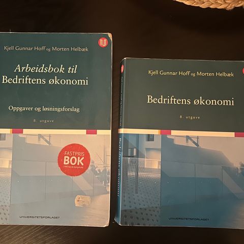 Bedriftens økonomi och Arbeidsbok