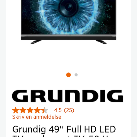 Grundig Tv, med Smart, fjernkontroll , 49 tommer