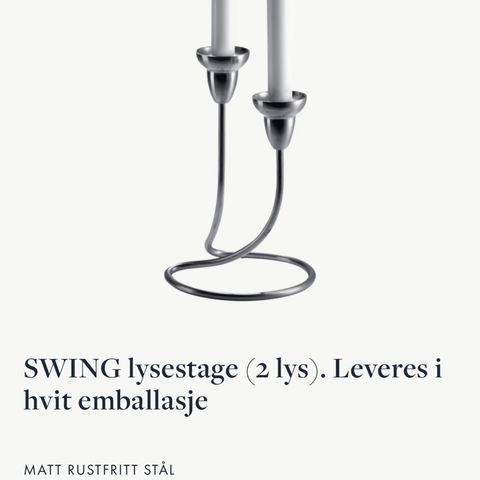 Georg jensen swing lysestake