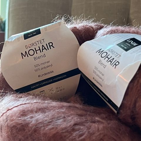 MOHAIR garn + restegarn