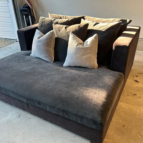 Meget fin sort daybed sofa