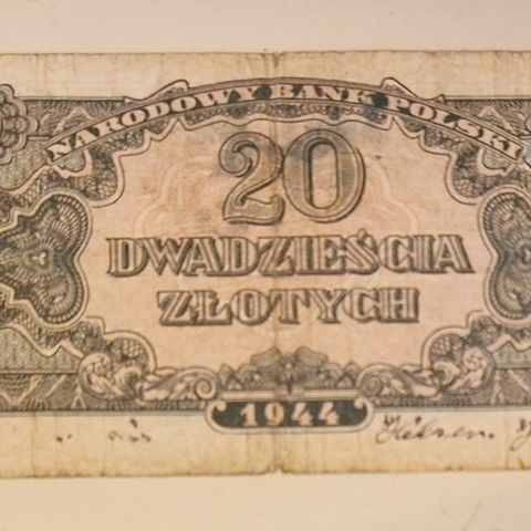 Polen, Sovjetisk okkupasjon 1944 20 Zlotych (Obowiazkowe)