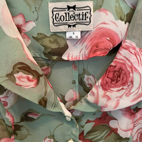 Collectif bluse, pin up, retro, vintage, topp, 1950 talls