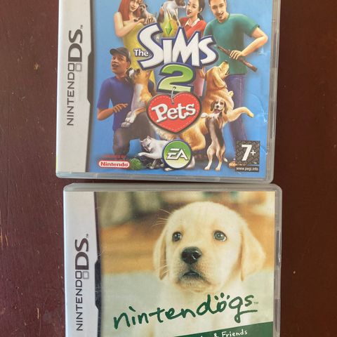 Nintendogs og Sims 2 pets til nintendo DS