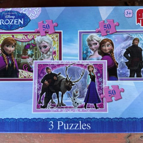 Frost Disney puslespill 3x50 brikker (reservert)