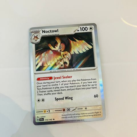 Noctowl Holo 115/142 NM/M Stellar Crown Pokemon Card