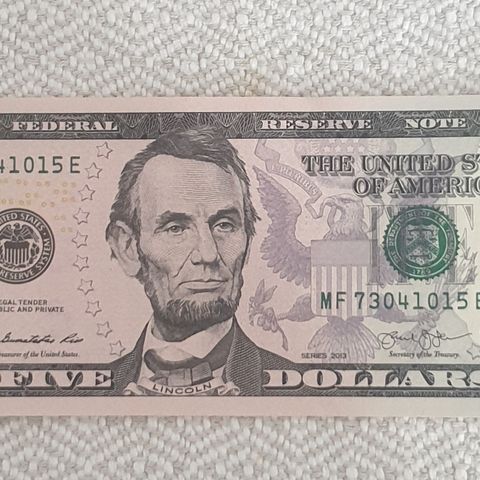 US,  5 Dollar. 2013