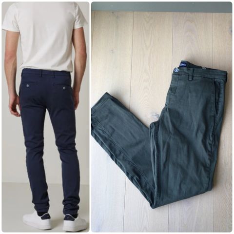 Jean Paul alan hyper stretch chinos bukse skinny fit str 34/34