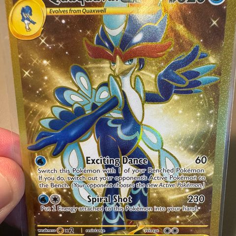 Quaquaval ex Hyper Rare fra Paldea Evolved