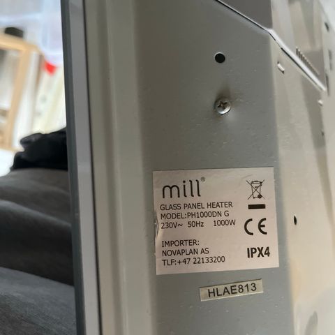 Mill panelovn 1000W