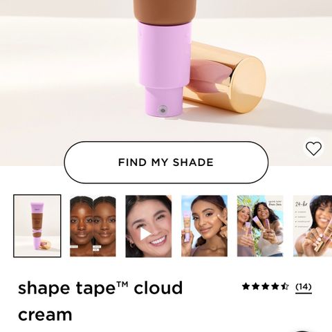 Tart, shape tape foundation selges!