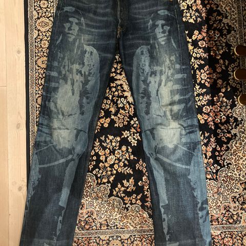 Vintage Levi’s 501 130th anniversary Yuma print jeans