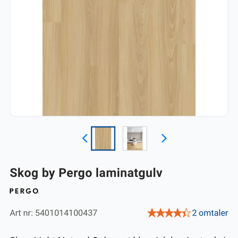 Pergo skog laminatgulv