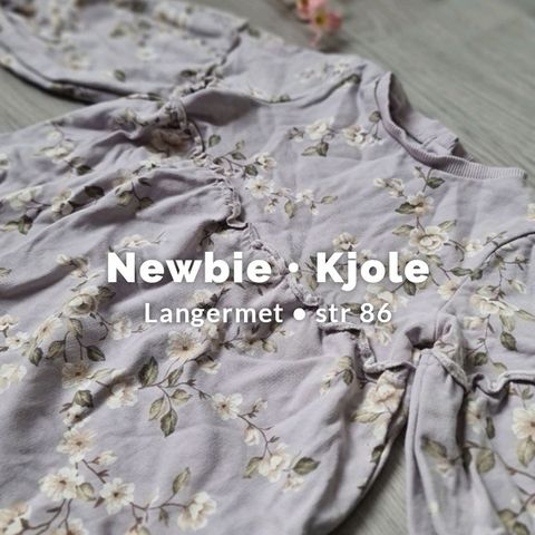 Newbie kjole, langermet • str 86