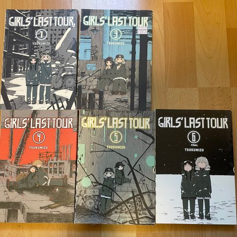 Girls last tour Manga volume 1-6 uten volume 2