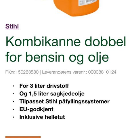 Stihl kombikanne