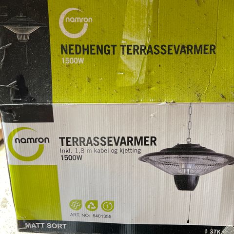 Terrassevarmer 1500w