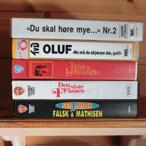 NORSKE FILMER på VHS