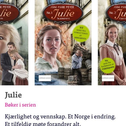 Hele bokserien Julie