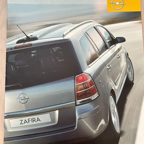 2006 Opel Zafira bilbrosjyre