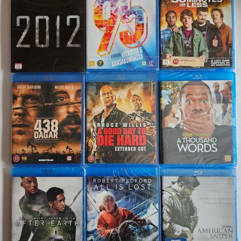 Stor bluraysamling selges for 40,- per film