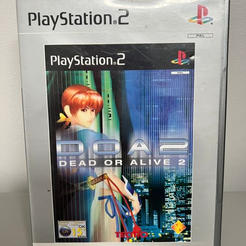 PlayStation 2 spill: Dead or Alive 2 [Platinum]