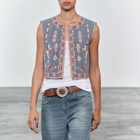 ZW COLLECTION EMBROIDERED WAISTCOAT