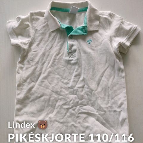 Pikéskjorte/ t-skjorte 110/116