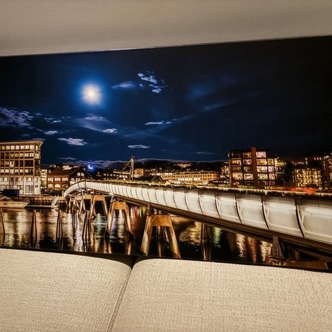 Vertsbrua Trondheim 140x70 cm veggbilde