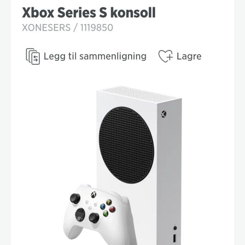 Xbox + kontroll (nytt i januar 2024)