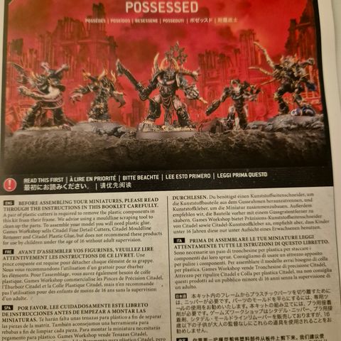 Chaos marines possessed