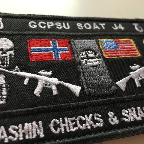 MARINEJEGERKOMMANDOEN. FSK. GCPSU SOAT J4. CRU 222. patch. farger