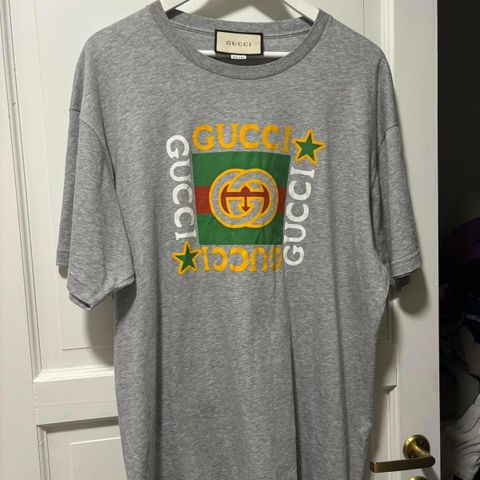 GUCCI Grey Oversized Tskjorte