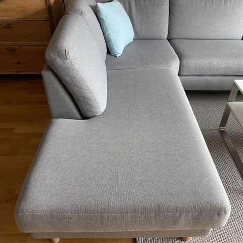 Sjeselongdel — Fagerheim Hedda sofa grå