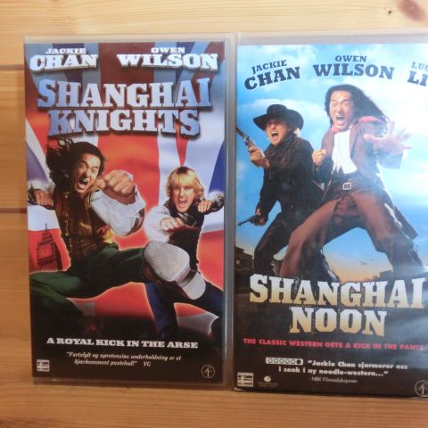 SHANGHAI KNIGHTS & SHANGHAI NOON på VHS