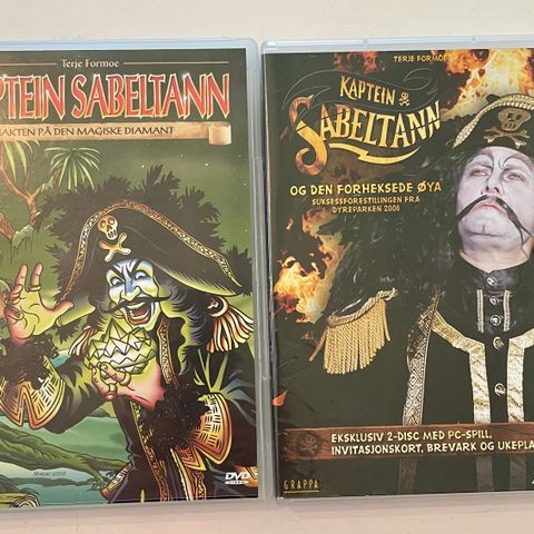 Kaptein Sabeltann - 2 dvd