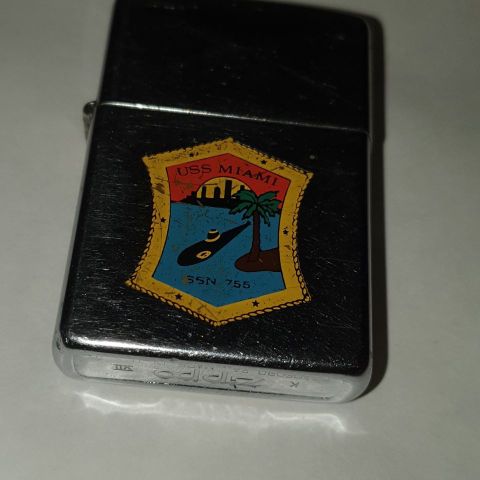 Zippo lighter uss maiami ssn 755