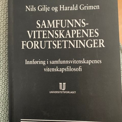 Samfunnsvitenskapenes forutsetninger