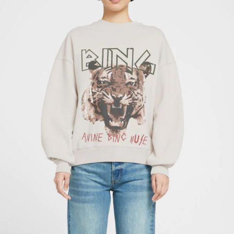 Anine Bing Tiger Sweatshirt – Beige