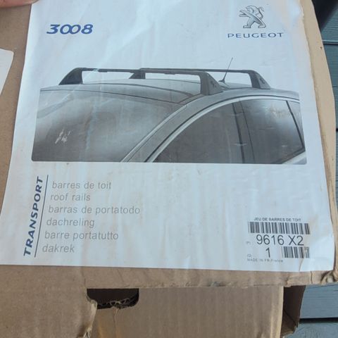 Takstativ for peugeot 3008 2012 model