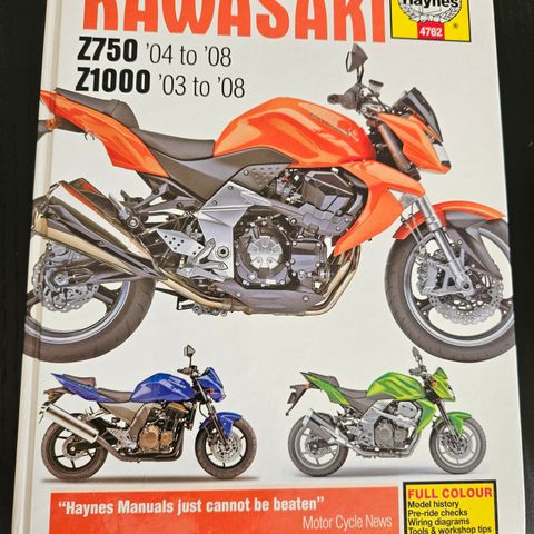 Haynes kawasaki z750 z1000 service and repair manual