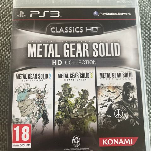 Metal Gear Solid HD collection (PlayStation 3)