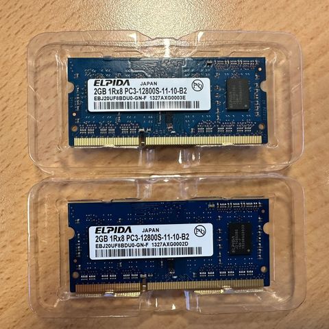 2x2Gb RAM til MacMini Late 2012