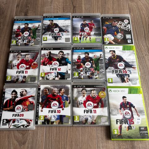 Diverse FIFA spill til PS3/Xbox360