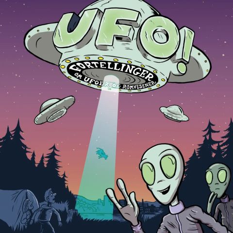 UFO! Fortellinger om ufoer og romvesener. Barnebøker Tore Aurstad, Flu Harberg